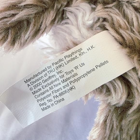 Animal Alley Terrier Dog Plush Stuffed Toy Striped Sock In Mouth 8 Inch 2000 - Picture 9 of 10